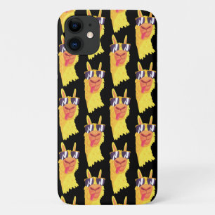 メガネをかけた面白いラマの顔の模様 Case-Mate i iPhone 11 ケース