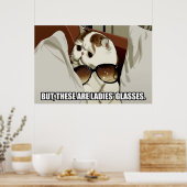 メガネキャットポスター(1) ポスター (キッチン)