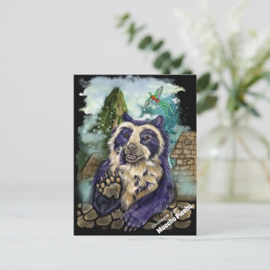 メガネグマ ポストカード (スタンド正面)