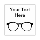 メガネシンプルビジネスゴム切手 ラバースタンプ (インプリント)