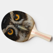 メガネフクロウの魅惑の黄金の目 卓球ラケット (横)