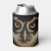 メガネフクロウの魅惑の黄金の目 缶クーラー (缶正面)