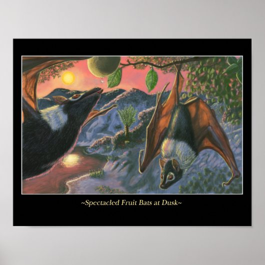 メガネフルーツこうもりアットデュスク ポスター (正面)