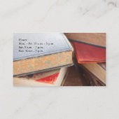 メガネ付きヴィンテージ本の山 名刺 (裏面)