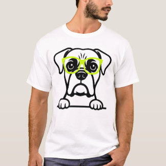 メガネ犬Tシャツ Tシャツ
