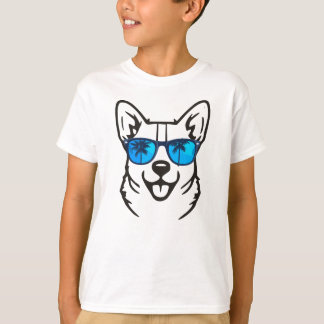 メガネ犬Tシャツ Tシャツ