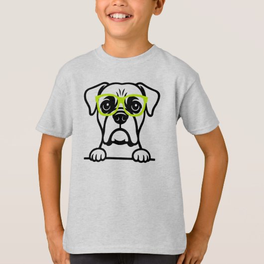 メガネ犬Tシャツ Tシャツ (正面)