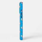 メガネ読とサングラスをかけている可愛い猫 iPhoneケース (左側面)