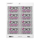 メガネ&ボーズコンピュータギーク住所 シール (フルシート)