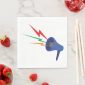 メガフォンサウンドウェーブ紙ナプキンス スタンダードランチョンナプキン (インサイチュ)