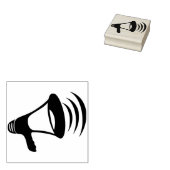 メガホンのアートスタンプ ラバースタンプ (押印)