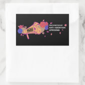 メガホンのロゴ（単語つき）シール 長方形シール (バッグ)