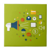 メガホンの広告 タイル (正面)