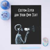 メガホンのX線スケルトン – 青 チラシ (シングル)