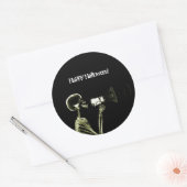 メガホンのX線視覚スケルトン – 黄色 ラウンドシール (封筒)