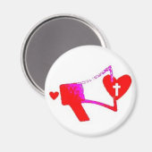 メガホンハート マグネット (正面/裏面)