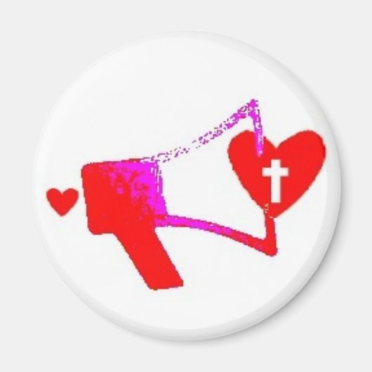 メガホンハート マグネット (正面)