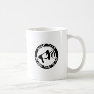 メガホン保は静かで決して忘れない コーヒーマグカップ