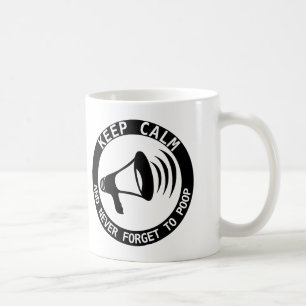 メガホン保は静かで決して忘れない コーヒーマグカップ