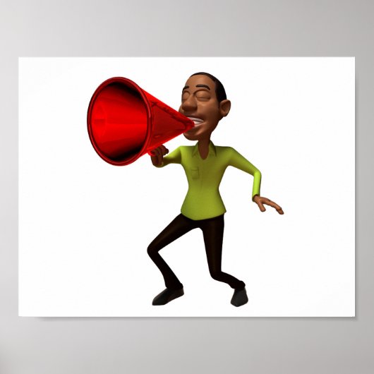 メガホン話のポスターに載っている ポスター (正面)