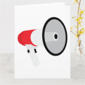 メガホン カード (黄色い花)