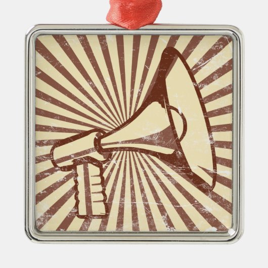 メガホン メタルオーナメント (正面)