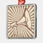 メガホン メタルオーナメント (左)