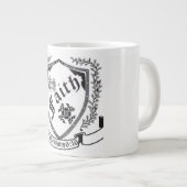 メガマグのShalomの信頼の盾 ジャンボコーヒーマグカップ (正面右)