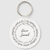 メガラテスター引用文ヘブライ祝語の目的語 キーホルダー (正面)