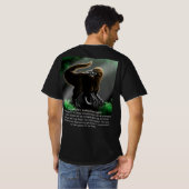 メガラプトル恐竜Tシャツ Tシャツ (裏面フル)