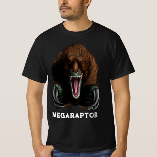 メガラプトル恐竜Tシャツ Tシャツ (正面)