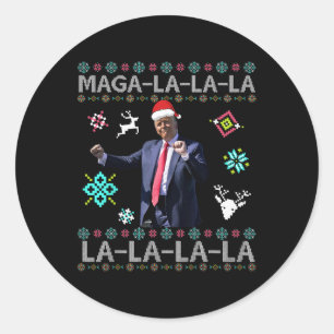 メガララドナルド・トランプ社長47ダンス醜い ラウンドシール