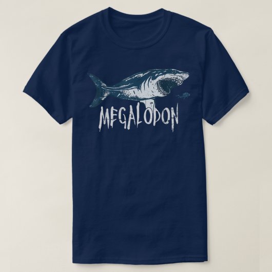 メガロドンシャーク好き Tシャツ (デザイン正面)