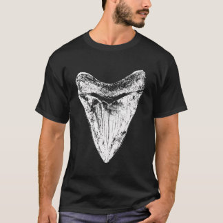メガロドン歯サメ恋人ギフトMEGサメ化石 Tシャツ