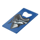 メガロドン歯 クレジットカード栓抜き (正面アングル)