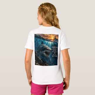メガロドン・シャーク・オーシャン・アベンジャー・キッズTシャツ Tシャツ