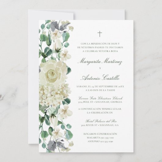 メガンインビタシオンデボダクリスティアナ結婚ズ 招待状 (正面)