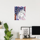 メガンオナによって宇宙を横断する彼女 ポスター (ホームオフィス)