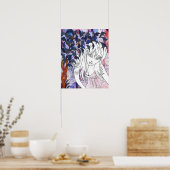 メガンオナによって宇宙を横断する彼女 ポスター (キッチン)