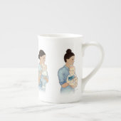メガンマークル母マグカップベビーアーチー! ボーンチャイナマグカップ (右)