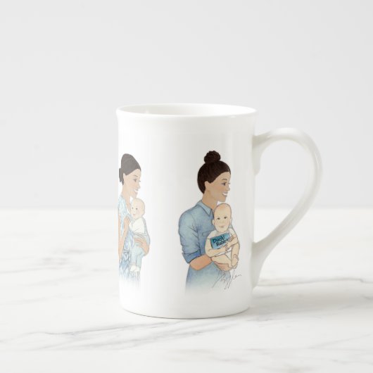 メガンマークル母マグカップベビーアーチー！ ボーンチャイナマグカップ (右)