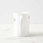 メガンマークル王室のズ結婚ドレスボーン中国マグ ボーンチャイナマグカップ (裏面)