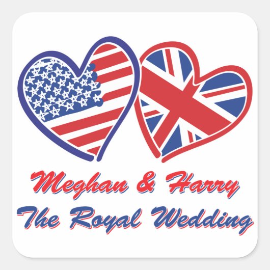 メガン・アンド・ハーリス結婚ズ スクエアシール (正面)