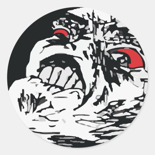 メガ激怒 ラウンドシール (正面)