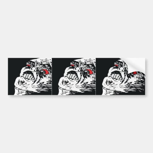 メガ競争Ception バンパーステッカー (正面)