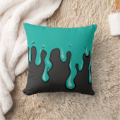 メガ粘着物の滴り(カスタマイズ可能な粘着物色) クッション (ブランケット)