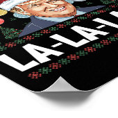 メガ ラララ ドナルド トランプ POTUS 47 アグリー クリスマス ポスター (角)