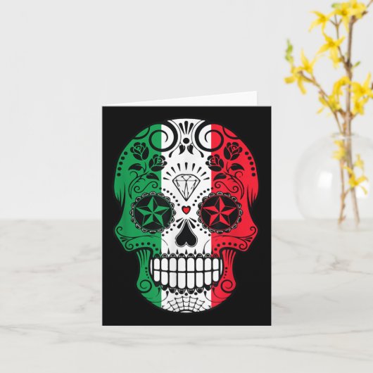 メキおもしろいシコスカル州旗 カード (黄色い花)