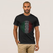 メキアステカシカレンダメキシコ国旗のアート Tシャツ (正面フル)