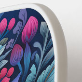 メキエレガントシコフォークアートフローラカスタムモノグラム ピックルボールラケット (左詳細)